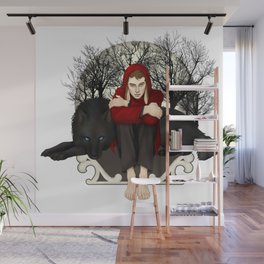 Moon Bunny Wall Mural