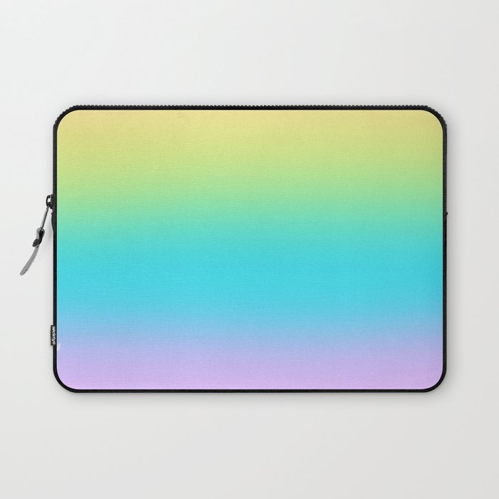 Striped Pastel Rainbow Gradient Laptop Sleeve