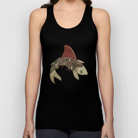Koi Shark Fin 02 Unisex Tank Top
