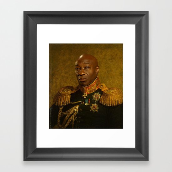 Michael Clarke Duncan - replaceface Framed Art Print