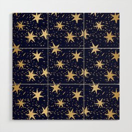 Golden Starlight  Wood Wall Art