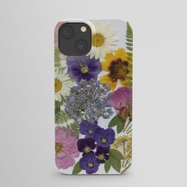 Pressed Flower Garden iPhone Case