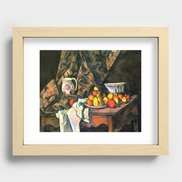 Paul Cezanne Still Life Pommes and Peaches 1905 Recessed Framed Print