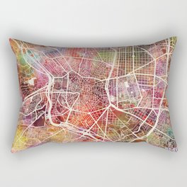 Madrid map Rectangular Pillow