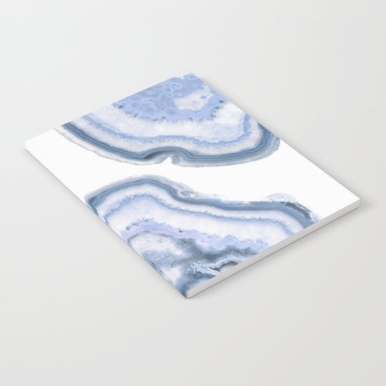 Airy Blue Agate Notebook
