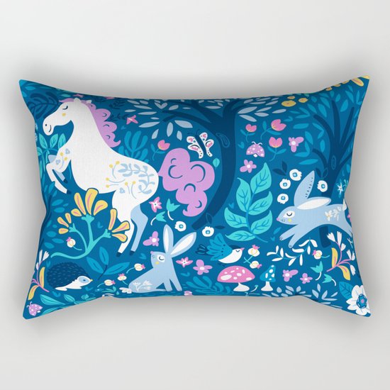 Woodland Folk Rectangular Pillow