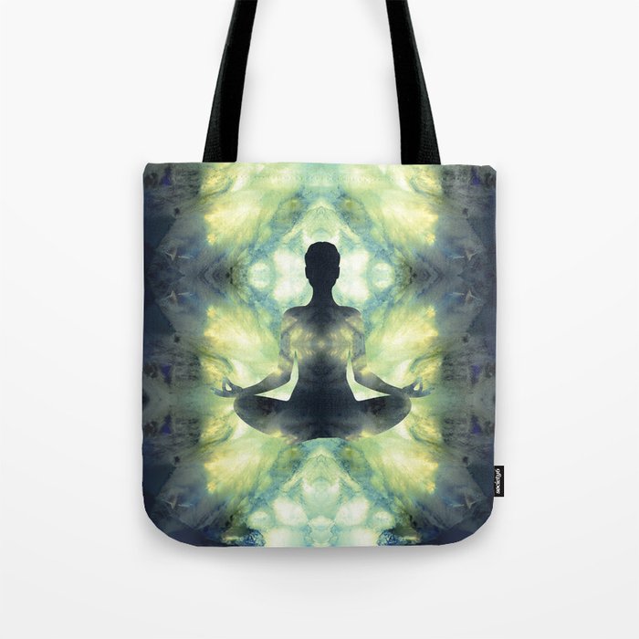 Yoga Asana  in Translucent Agate Tote Bag