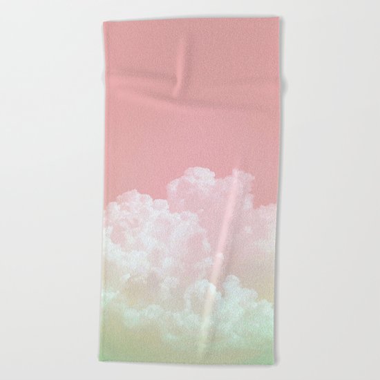 Dreamy Watermelon Sky Beach Towel
