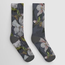 Midnight Magnolia Socks