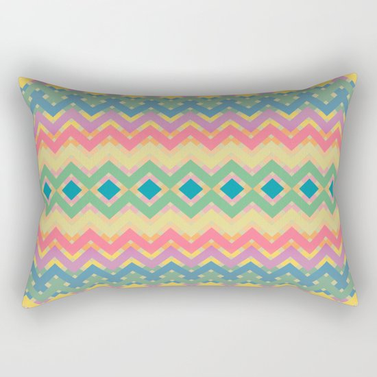 Summer-color Pattern Rectangular Pillow