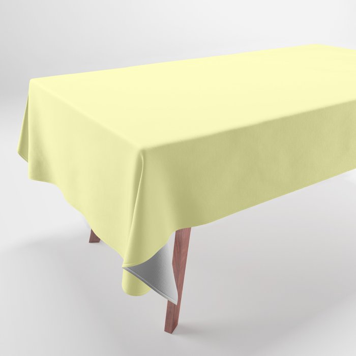 Monochrome yellow 255-255-170 Tablecloth