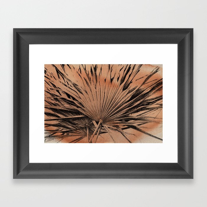 Palm Leaf Framed Art Print
