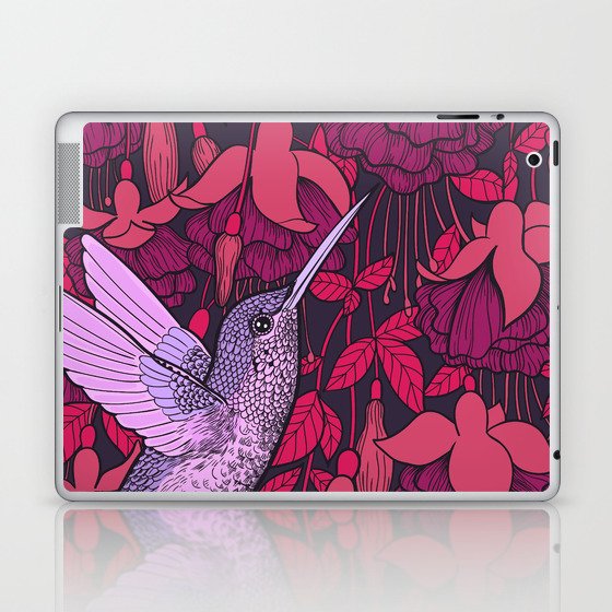 Hummingbird and fuchsia Laptop & iPad Skin