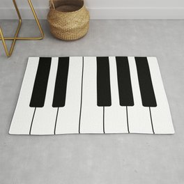 Piano Keys Music Area & Throw Rug