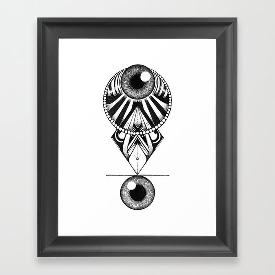 The Balence Eyes Framed Art Print