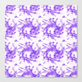 Watercolor purple bitersweet ornament Canvas Print