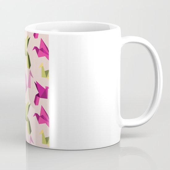 pink paper cranes Mug