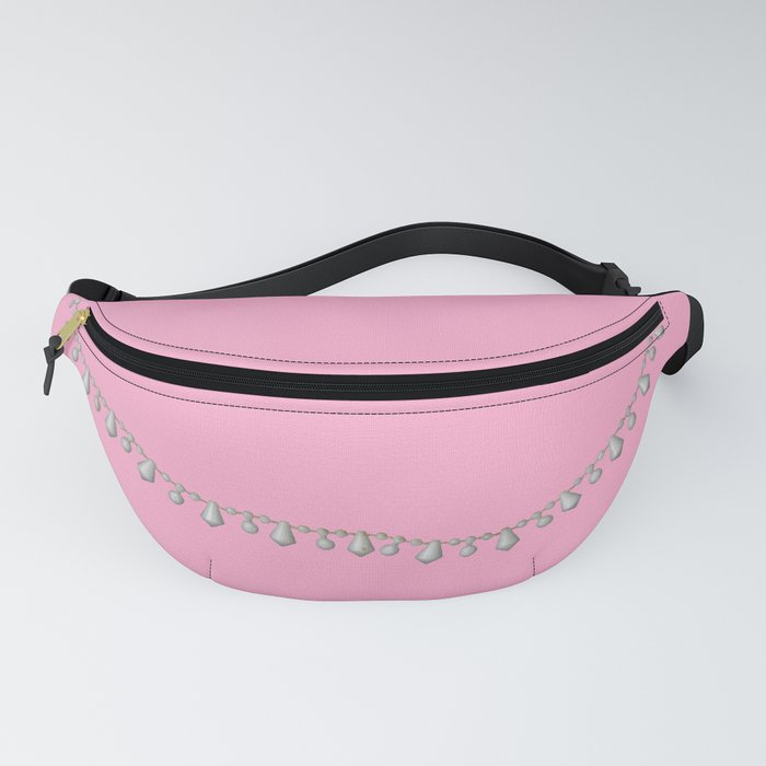 Vintage Beads on Pink Fanny Pack