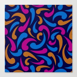 Fiesta Abstract Swirls Canvas Print