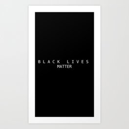 Black Lives Matter Mask Art Print