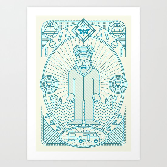Crystal Blue Jam Art Print