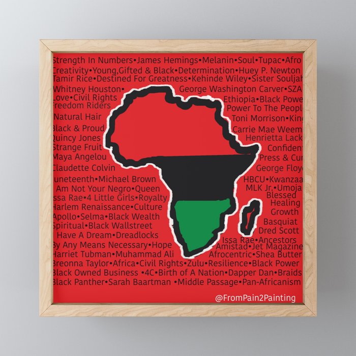 Black History 2022 Framed Mini Art Print