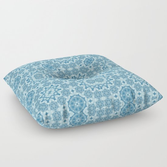 Abstract cloud and sky kaleidoscope pattern Floor Pillow by Wendy Townrow Society6