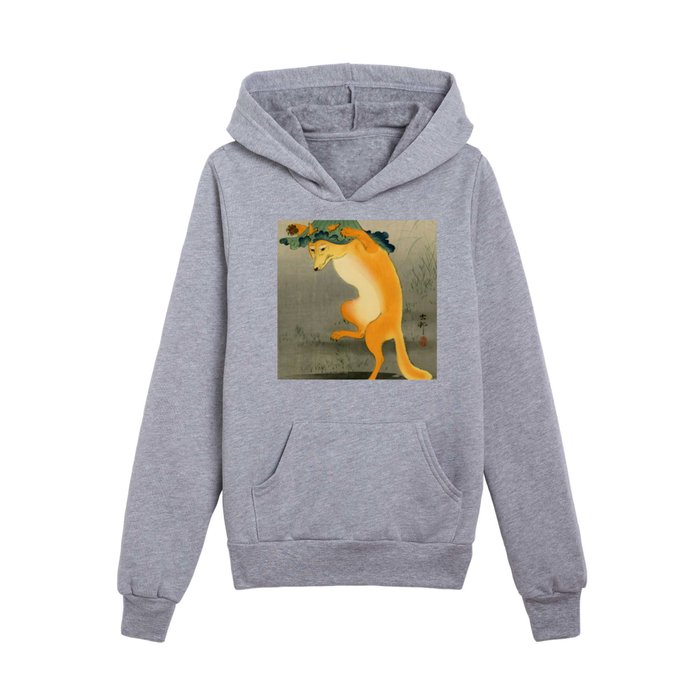 Dancing Fox Ohara Koson Kids Pullover Hoodie