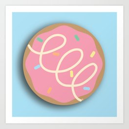Stylized Donut Art Print
