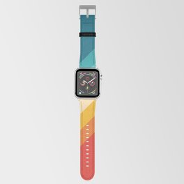 Classic 70s Vintage Style Retro Summer Vibes Stripes - Feruda Apple Watch Band