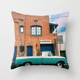 West Los Angeles Vintage Truck Throw Pillow