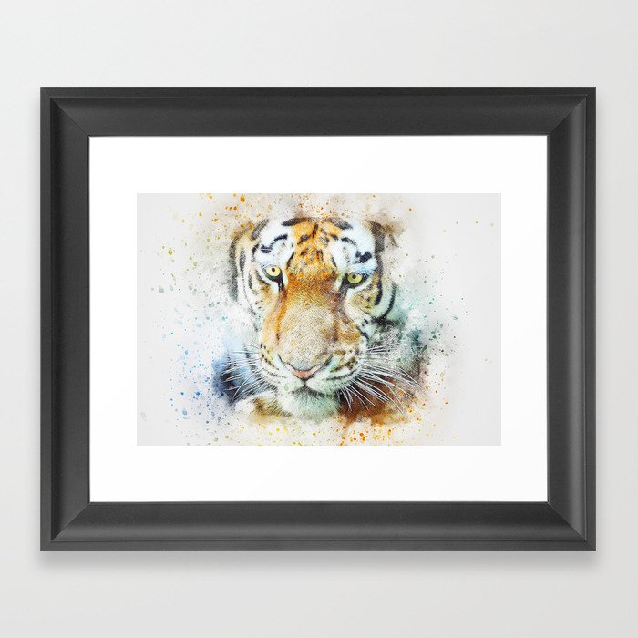Tiger Animal Art Gerahmter Kunstdruck
