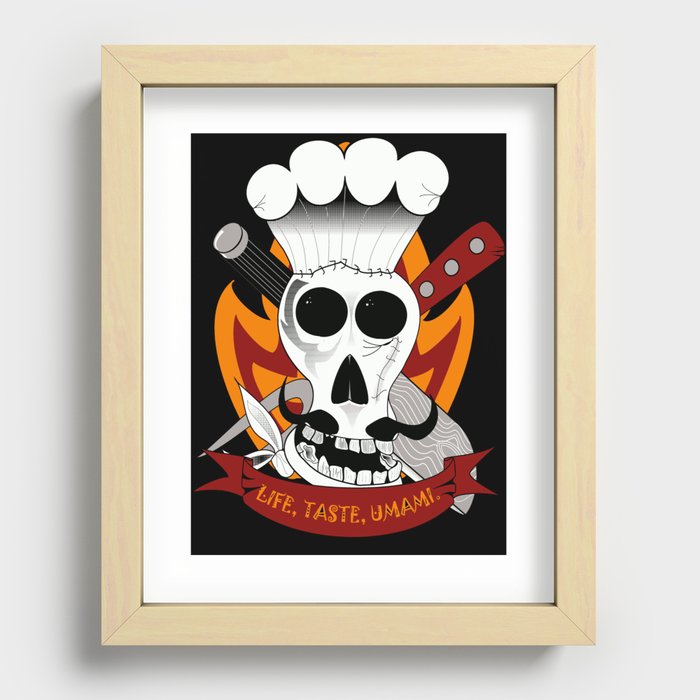 Chef For Life (Code Of Arms) Recessed Framed Print