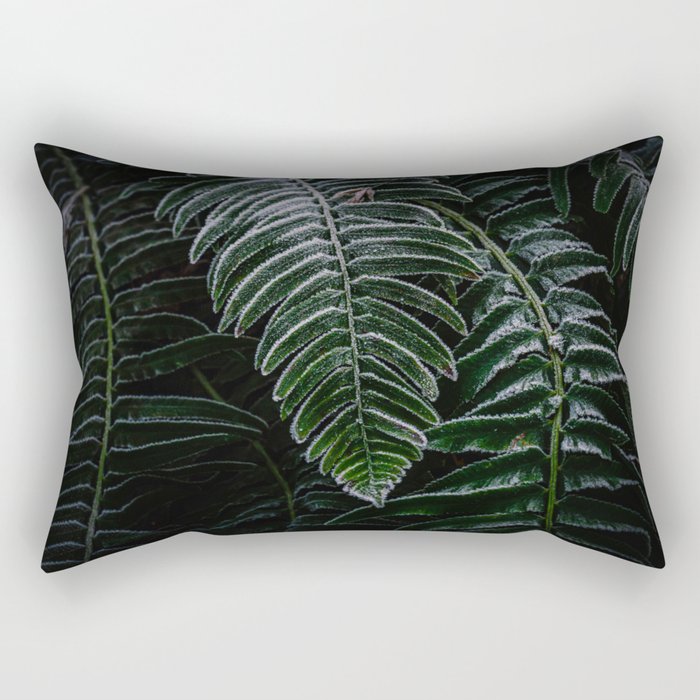 Deep green fern frond Rectangular Pillow