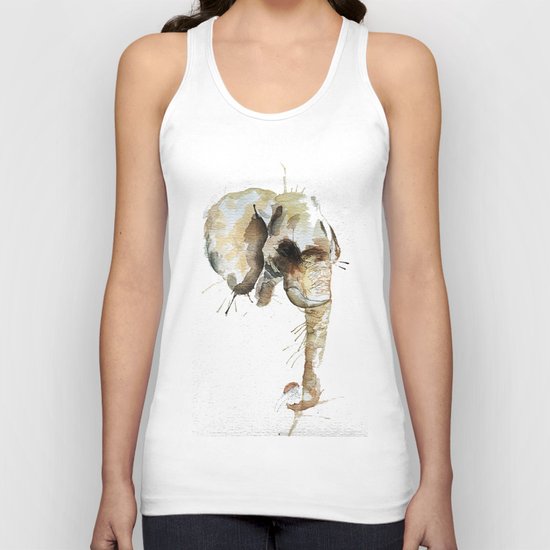 Elephant Head Unisex Tank Top