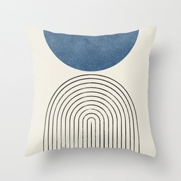 18x18 Multicolor BAINAI Moonphase Geometric Scandinavian Mid Century Midcentury Throw Pillow