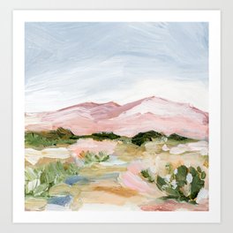 Desert Lush | Abstract Landscape | Acrylic Painting Art Print
