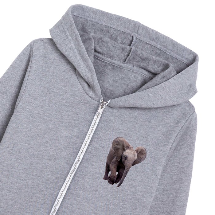 Elephant and Jungle Kids Zip Hoodie by Erika Kaisersot | Society6