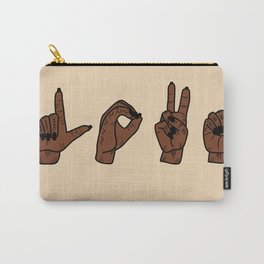 UrbanNesian Love Sign Language Carry-All Pouch
