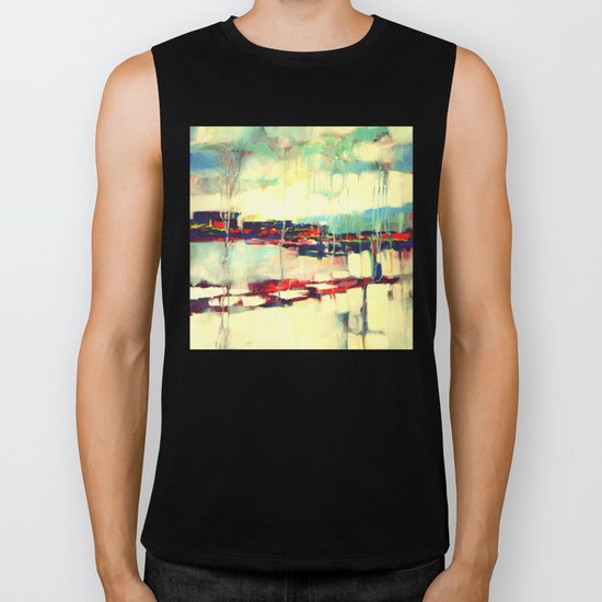 Warsaw III - abstraction Biker Tank