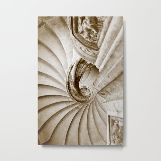 Sand stone spiral staircase 16 Metal Print