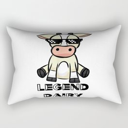 Cow - Legendairy - Cow Print - Pun Rectangular Pillow
