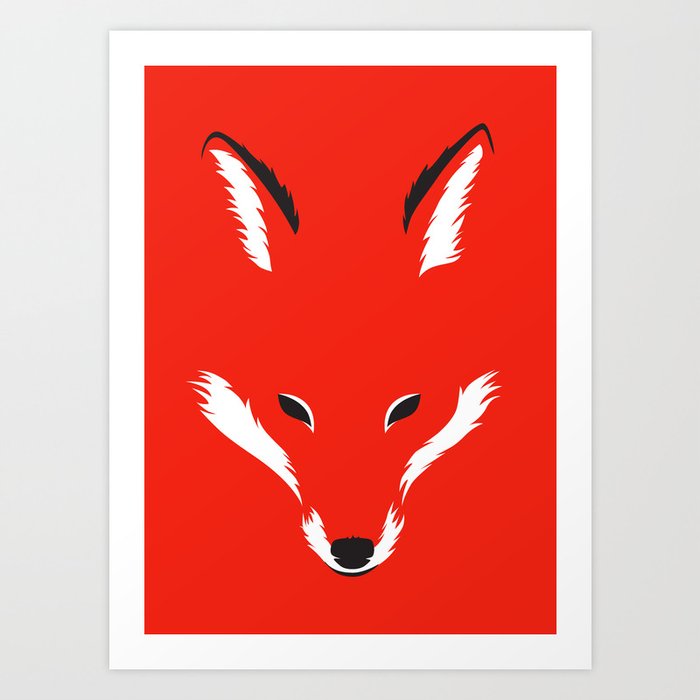 Foxy Shape Art Print