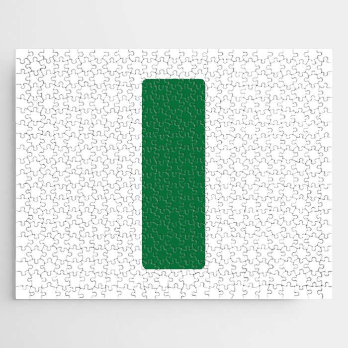 I (Olive & White Letter) Jigsaw Puzzle