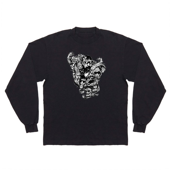 Horror Doodle Long Sleeve T Shirt