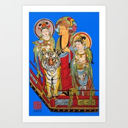 tiger in Buddhaland Art Print