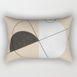 Abstraction_BAUHAUS_GEOMETRIC_CIRCLE_CYCLE_LOVE_POP_ART_0606A Rectangular Pillow