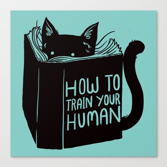Cat Reader Advice Canvas Print