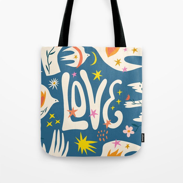 Love and Peace Doves Tote Bag