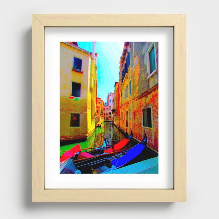 venice canal Recessed Framed Print